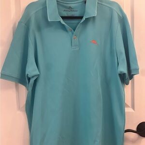 Tommy Bahama Men's Aqua Polo Shirt